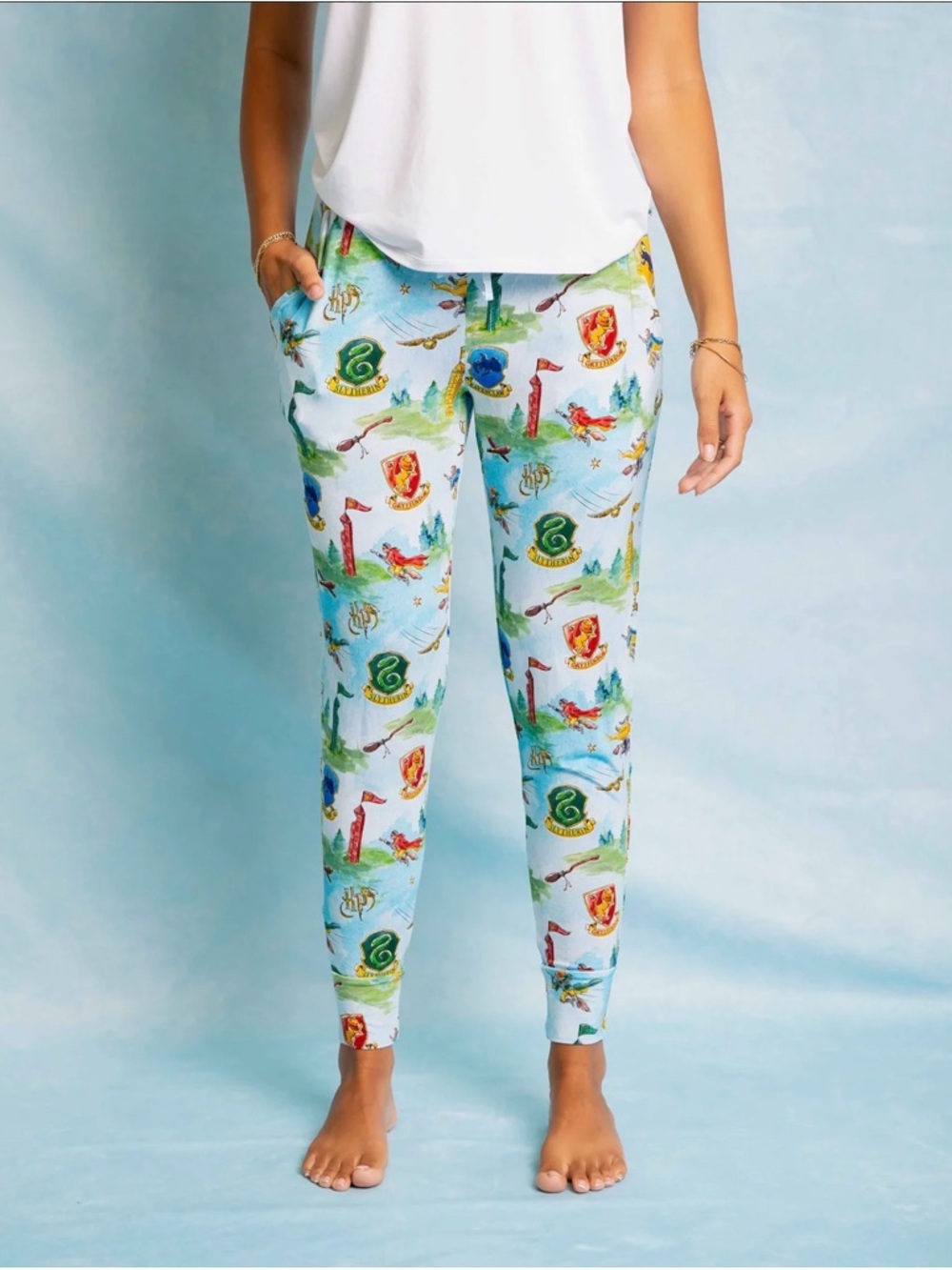 Bums & Roses Harry Potter Bamboo Pajama pants Women’s Medium Comfy Lounge
